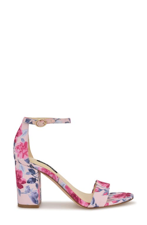 Nine West Toniann Ankle Strap Sandal In Light Pink