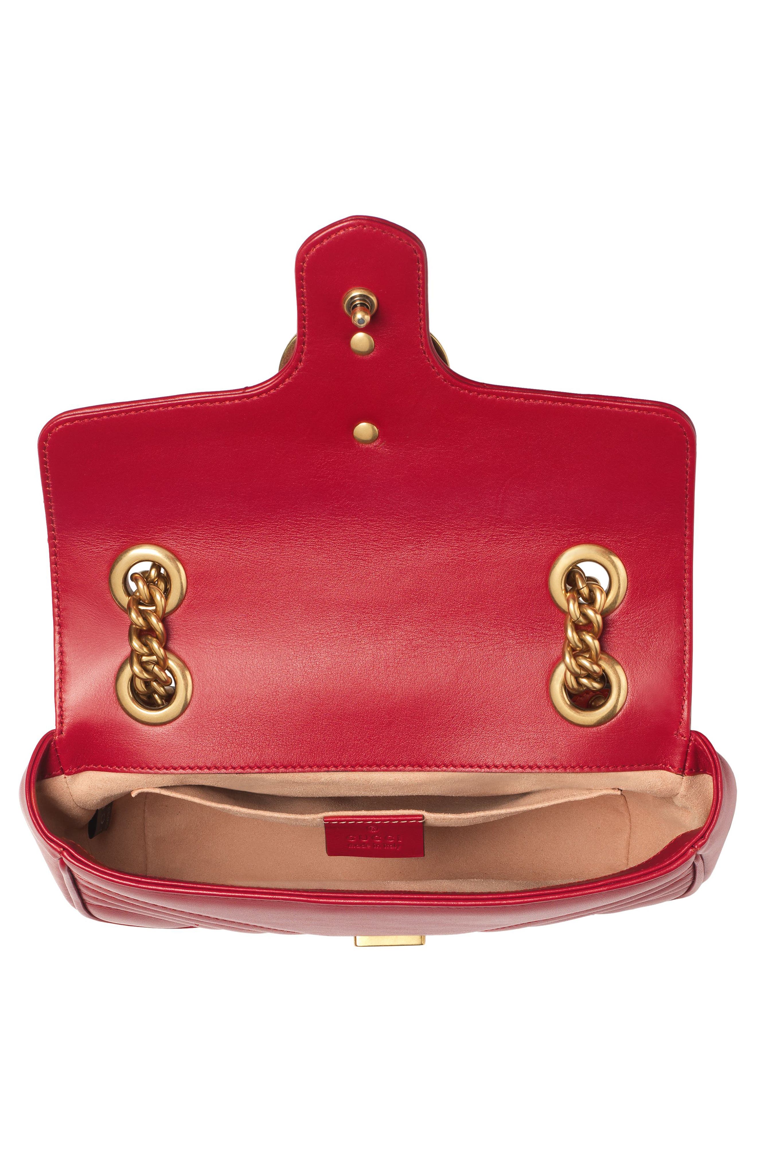 Gucci Mini GG 2.0 Matelassé Leather Shoulder Bag, Alternate, color, 