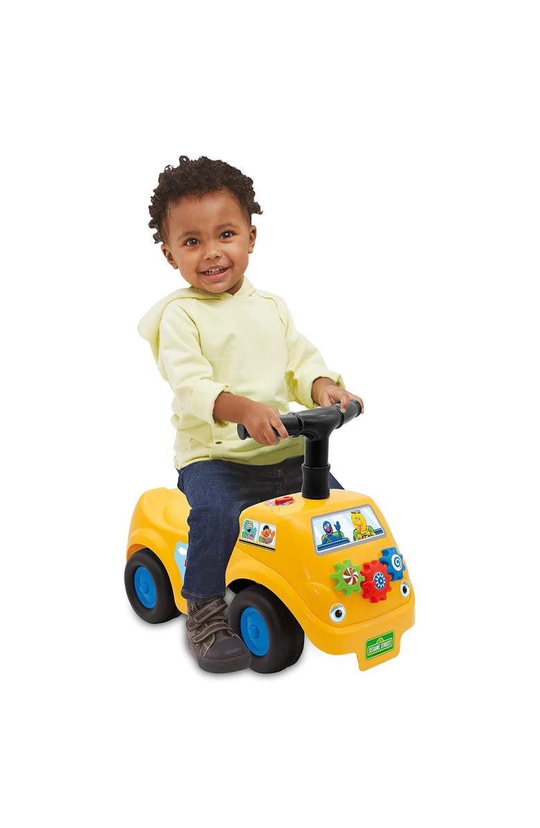Kiddieland Elmo Sesame Street Lights N
 Sounds Rideon, Alternate, color, Yellow