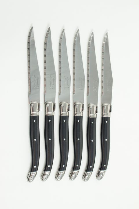 6 Piece Steak Knife Set, in Wood Presentation Box