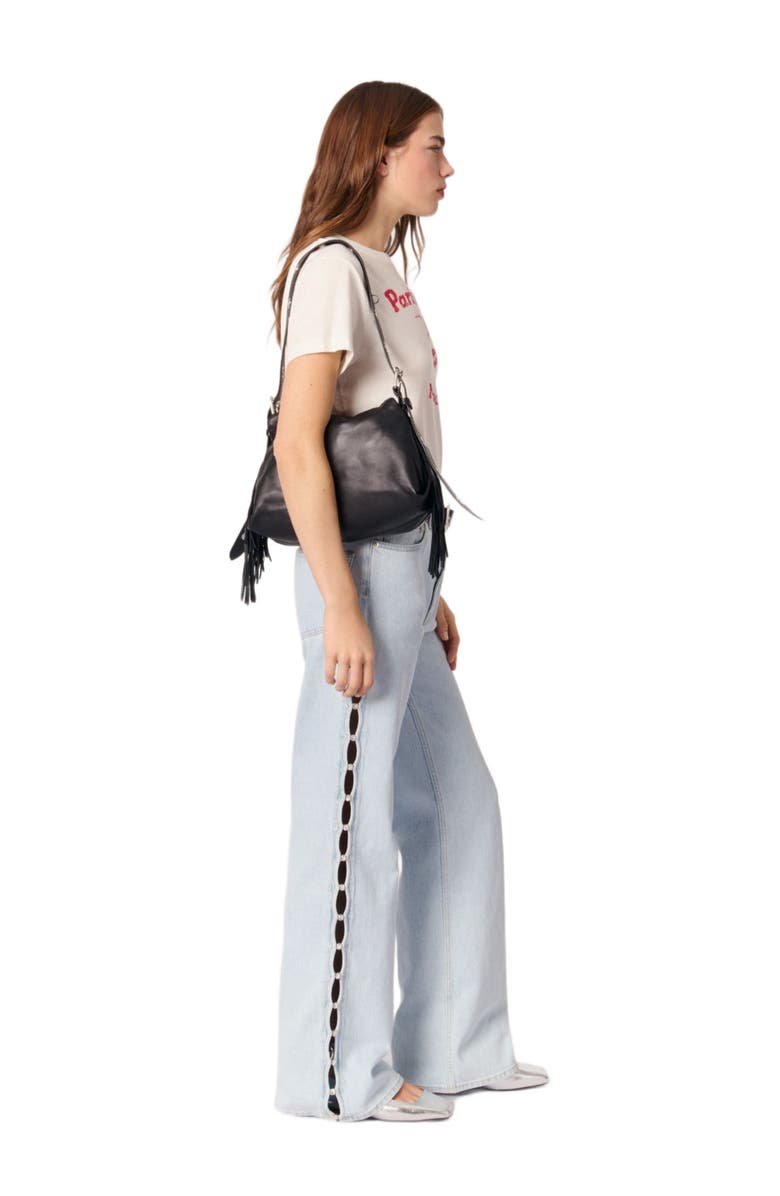 maje Paris Milan T-shirt, Alternate, color, White