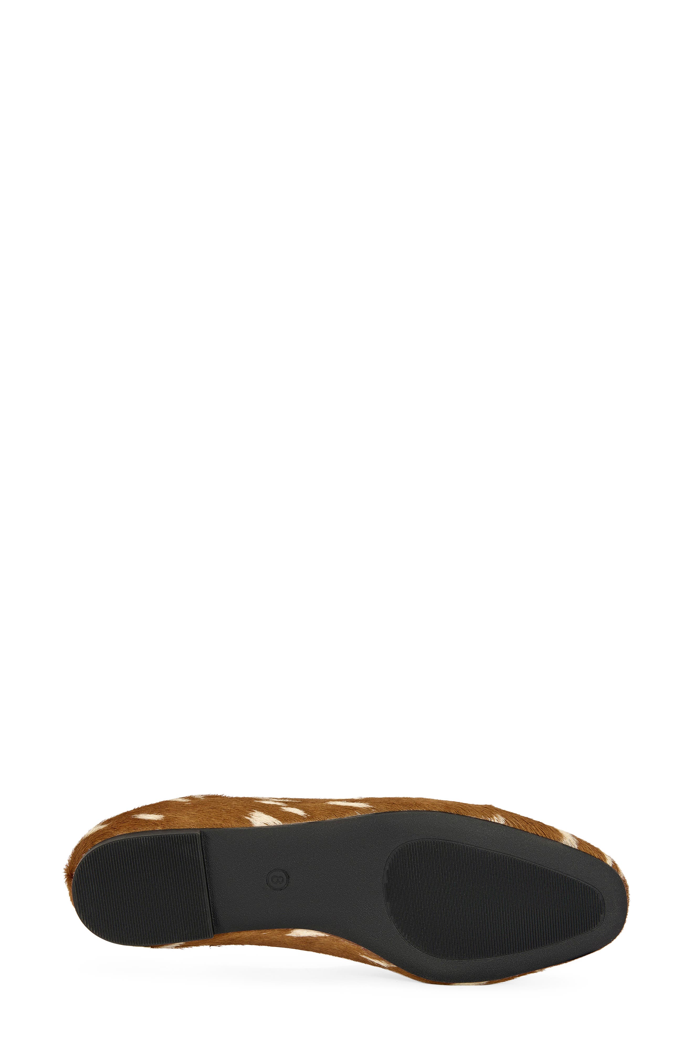 Amaris Genuine Calf Hair Flat, Alternate, color, TAN MULTI