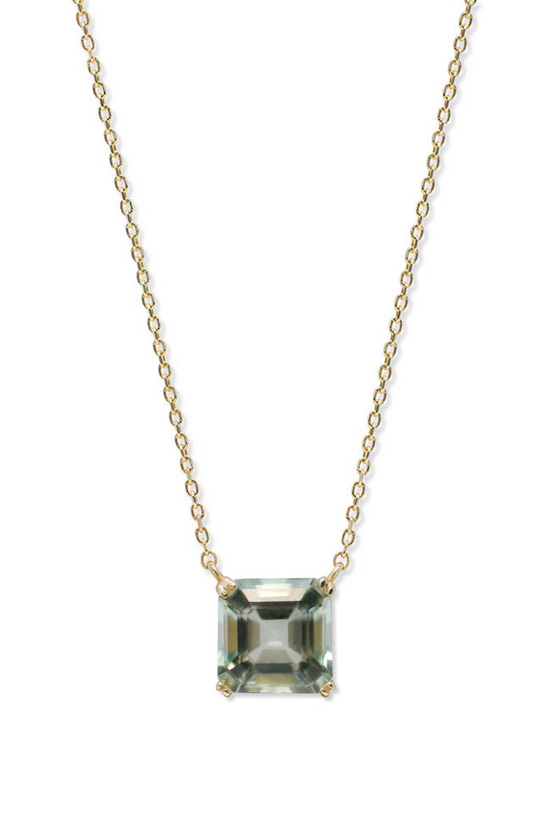 Jac + Jo Harper Amethyst Pendant Necklace, Main, color, GREEN