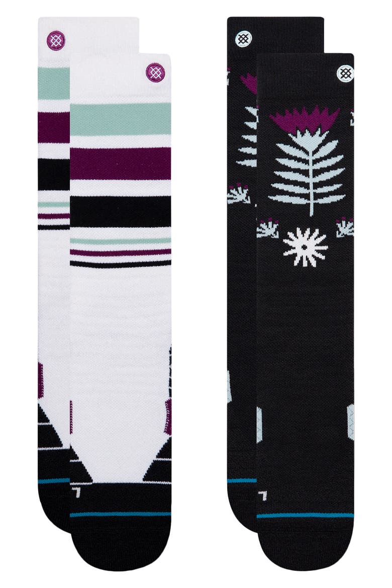 Monro Assorted 2-Pack Crew Socks, Main, color, MULTI
