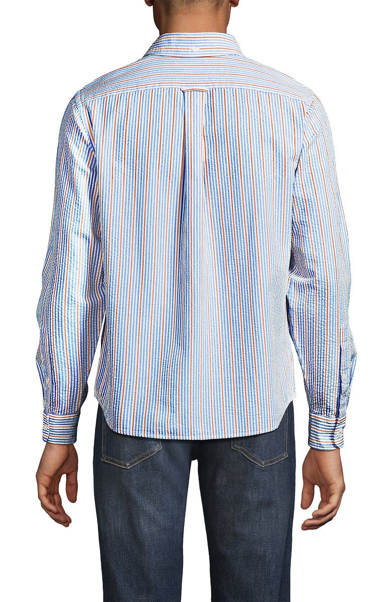 Lands' End Long Sleeve Seersucker Shirt, Alternate, color, 