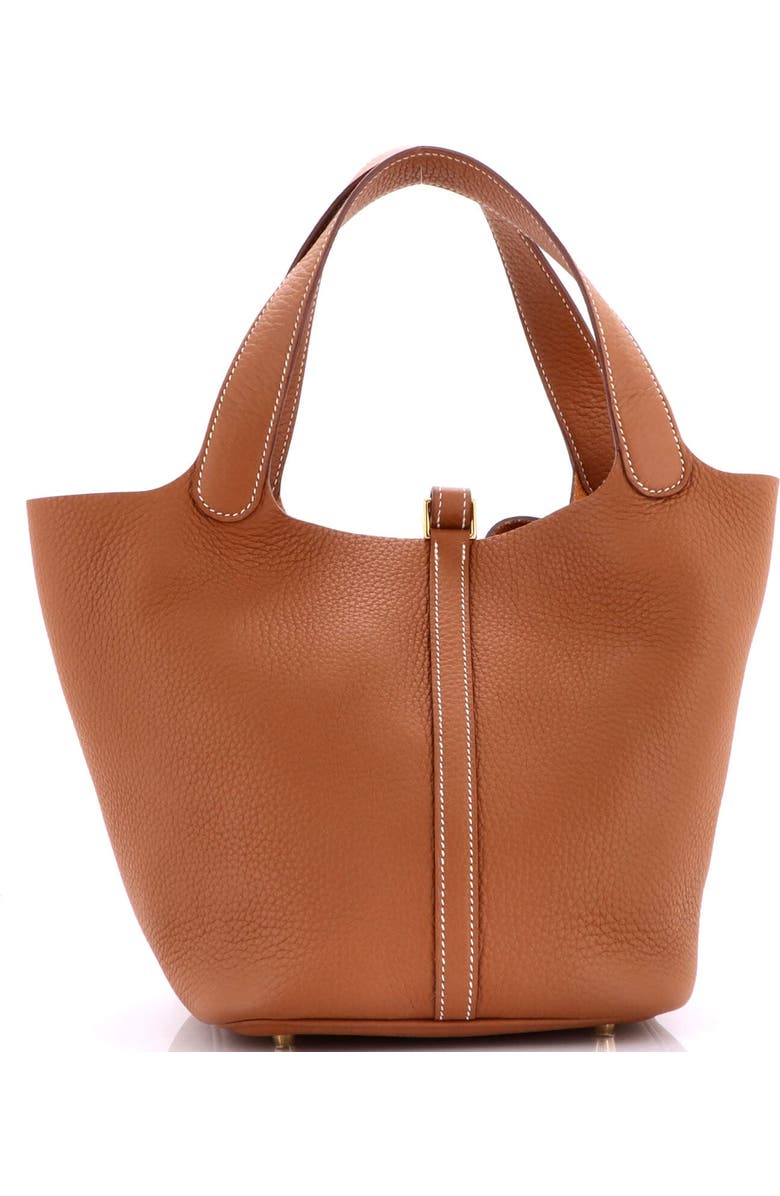 Pre-Owned Hermes Picotin Lock Bag Clemence MM, Alternate, color, Gold