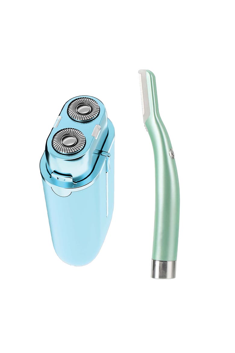Smooth Radiance Bundle Precision Dermaplaning Hair Remover Tool & Pursonic Painless Electric Shaver, Main, color, Multicolor