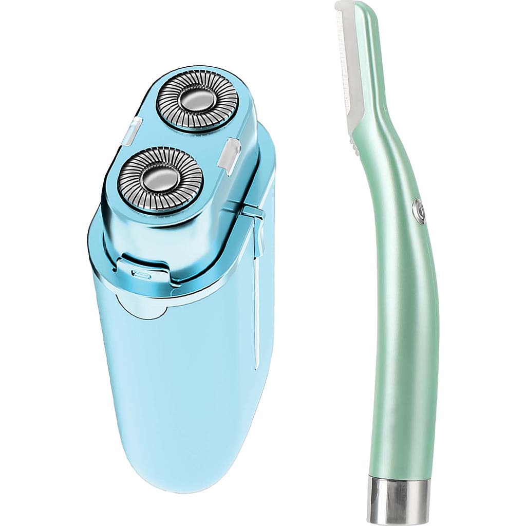 Pursonic Smooth Radiance Bundle Precision Dermaplaning Hair Remover Tool & Painless Electric Shaver In Multicolor