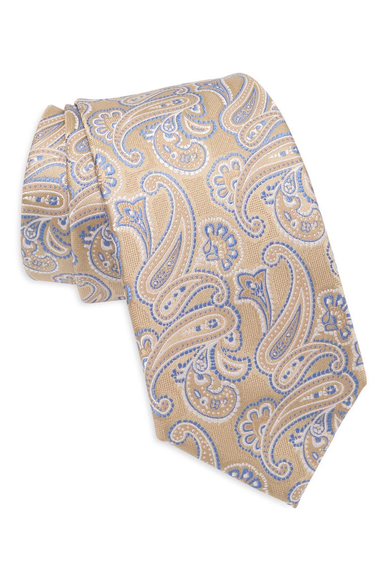Rory Paisley Tie, Main, color, TAUPE