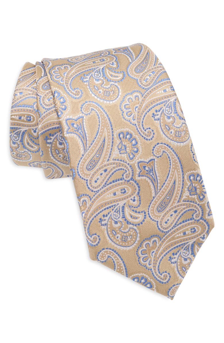 Tommy Hilfiger Rory Paisley Tie, Main, color, Taupe