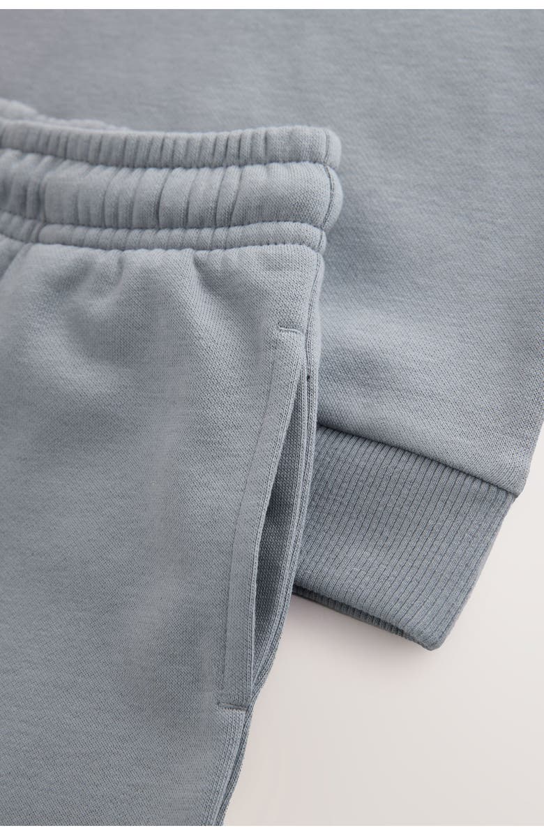 NEXT Kids' Sweatshirt & Shorts Heavyweight Jersey Set, Alternate, color, Grey