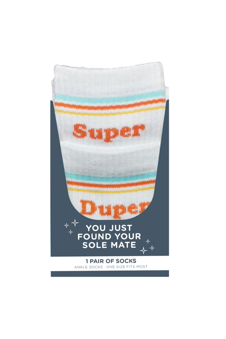 Super/Duper Socks Cotton White, Alternate, color, White