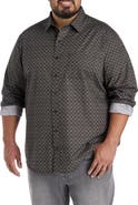 Synrgy by DXL Big & Tall Medallion Print Sport Shirt