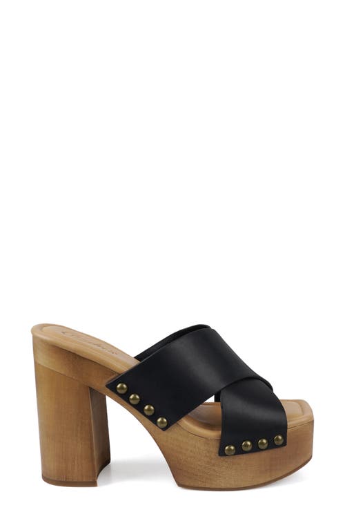 Candies Candie's Maggy Platform Slide Sandal In Black