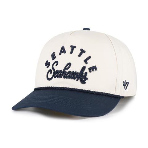 Women's '47 Natural Seattle Seahawks Rope Script Hitch Adjustable Hat