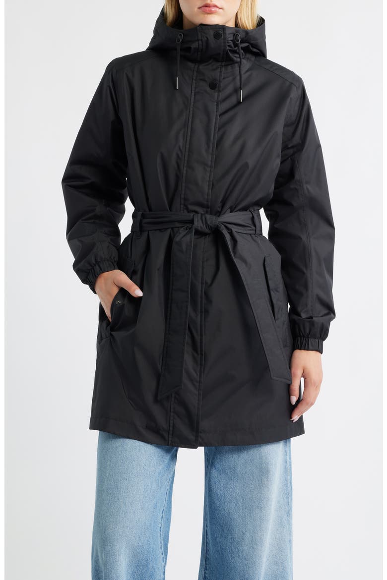 Classic Insulated Trench Coat, Main, color, BLACK