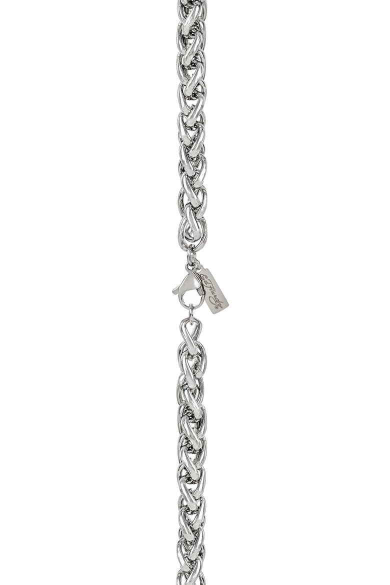 Men's Curb Chain Necklace, Alternate, color, SILVER