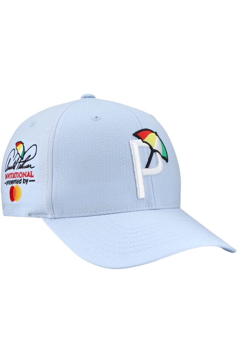 PUMA Men's Puma  Blue Arnold Palmer Invitational Seersucker Adjustable Hat, Main, color, 