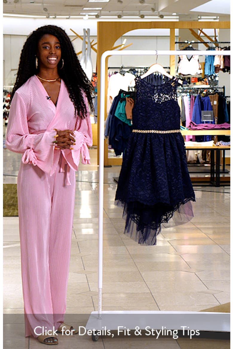 Kids' Lace High/Low Dress video
