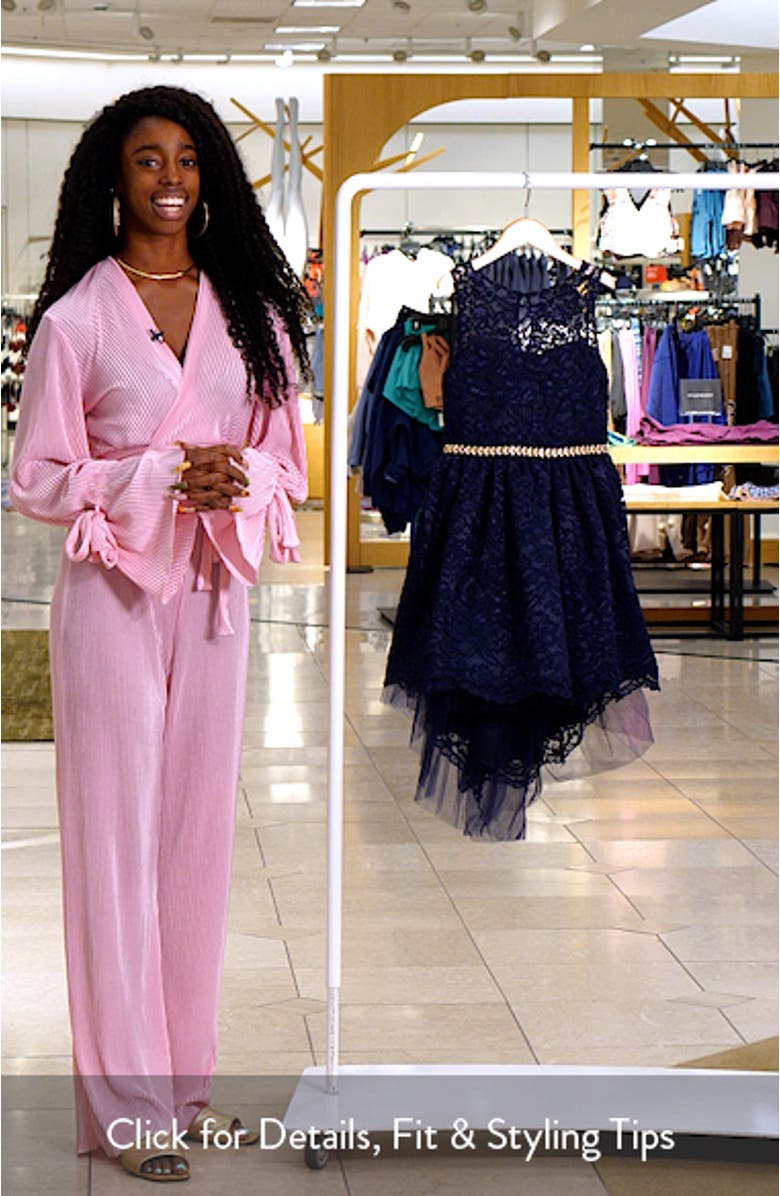 Kids' Lace High/Low Dress, sales video thumbnail