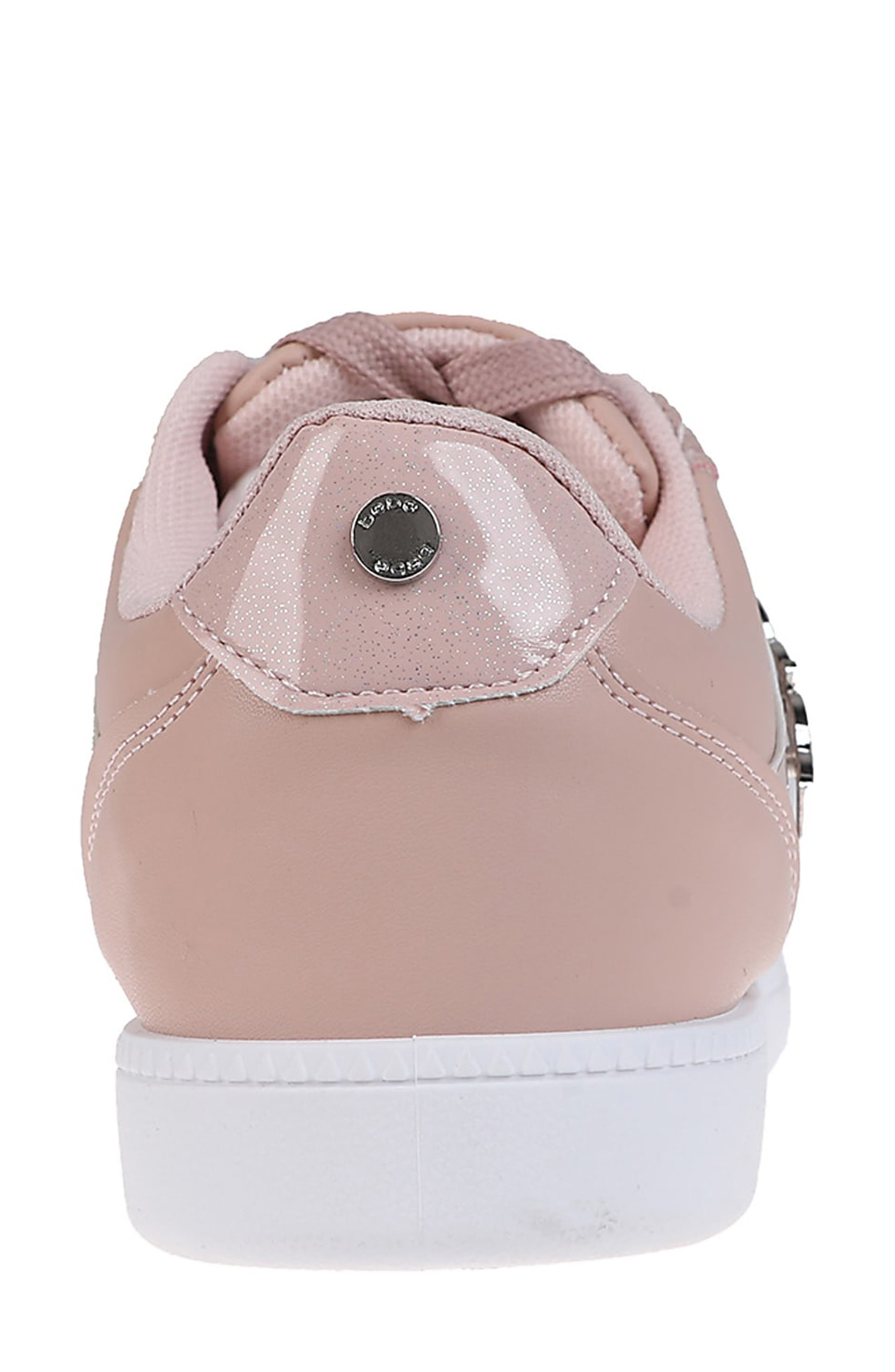 bebe Glitter Sneaker, Alternate, color, Blush