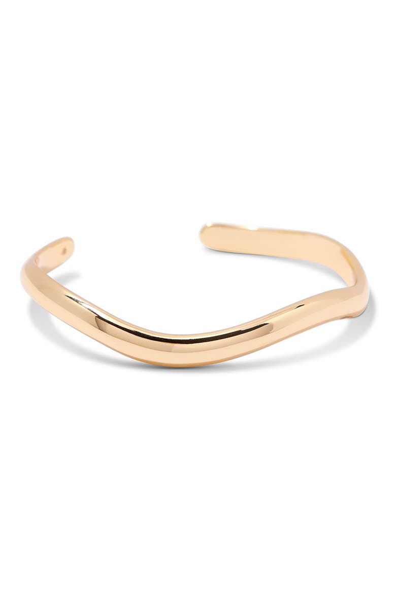 Camilia Cuff Bracelet, Alternate, color, GOLD