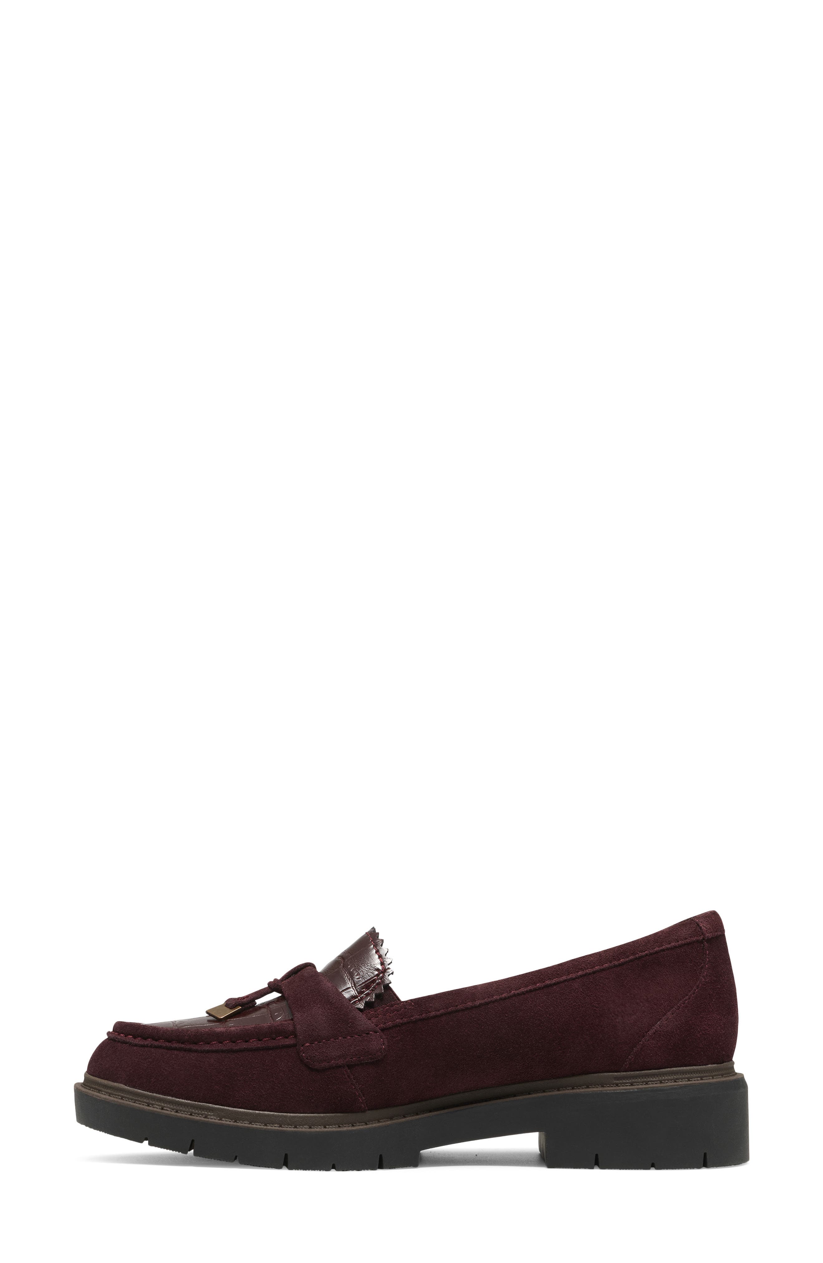 Westlynn Bella Loafer, Alternate, color, BURGUNDY SUEDE