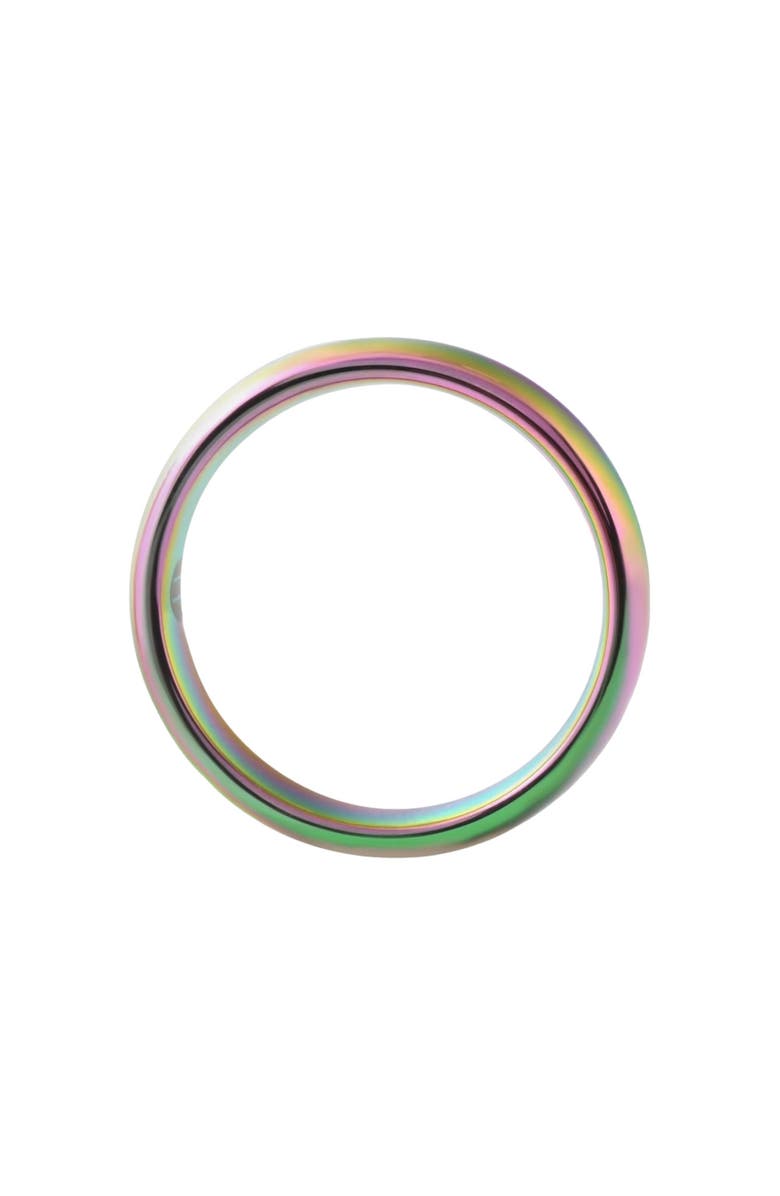 Bliss Diamond Multi Color 5mm Comfort Fit Tungsten Ring Wedding Band, Alternate, color, Tungsten