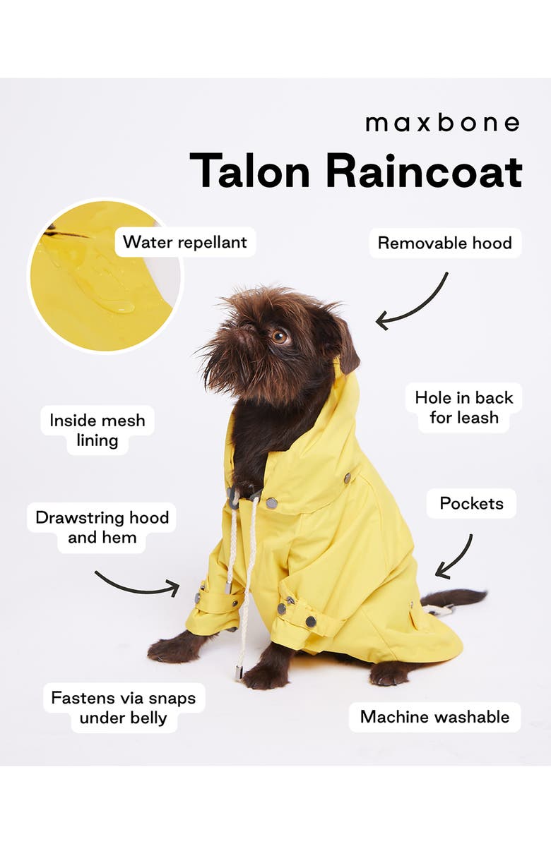 maxbone Talon Dog Raincoat, Alternate, color,