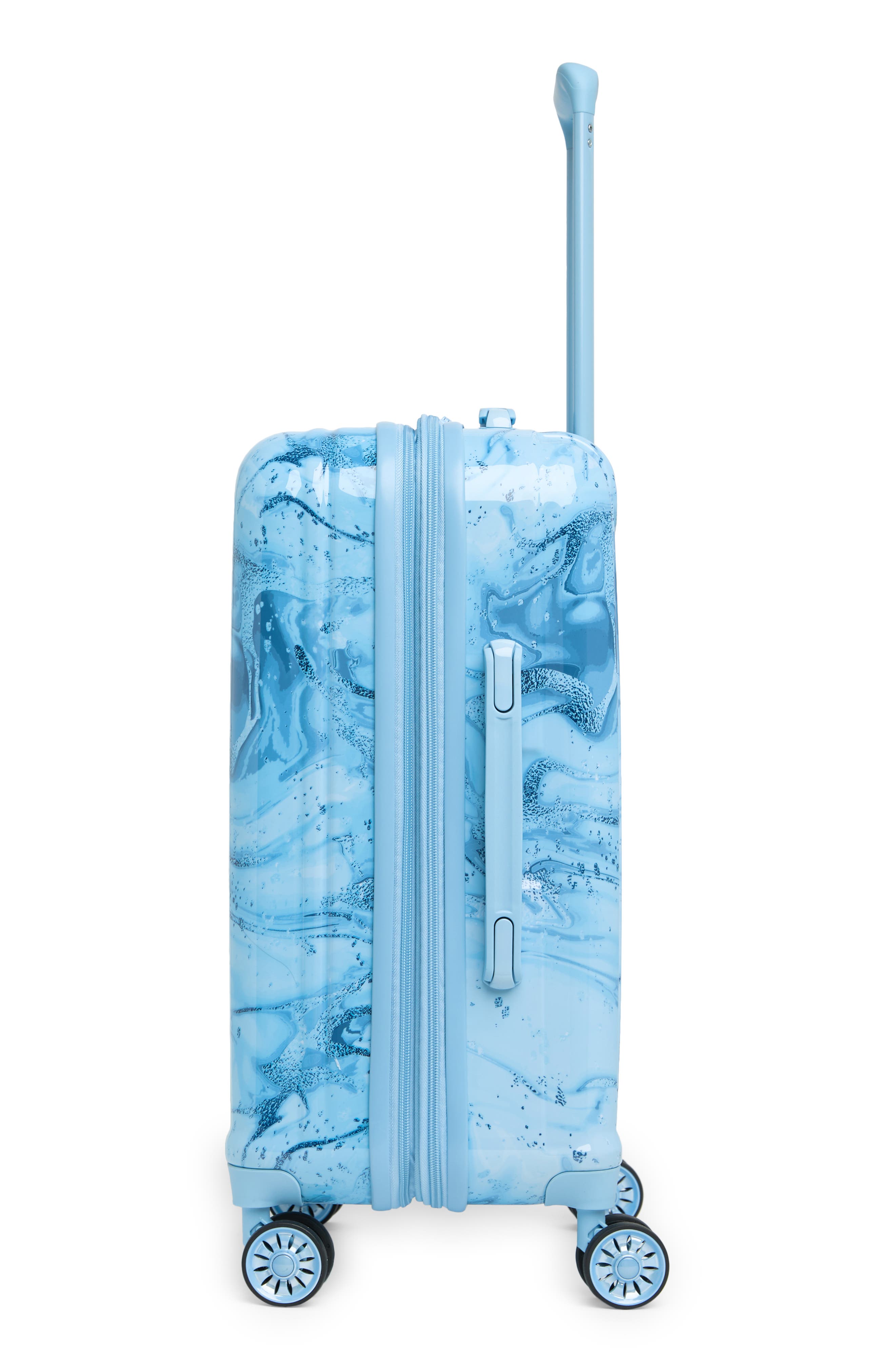 SAMMYS Runway Moire Azul Marble Hardshell Spinner Suitcase, Alternate, color, 