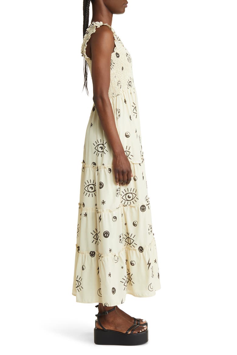 Rule Breaker Smocked Maxi Sundress, Alternate, color, THIS IS YOUR SIGN