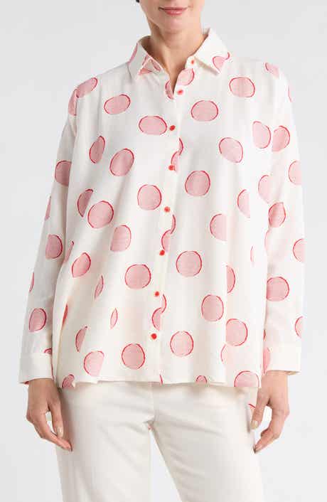 PATRIZIA LUCA Dot Button Down Shirt