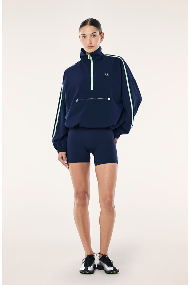 Accelerate Quarter Zip Windbreaker, Alternate, color, DARK NAVY