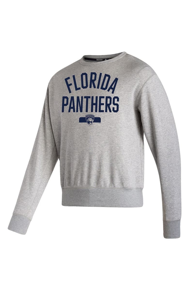 adidas Men's adidas Heathered Gray Florida Panthers Vintage Pullover Sweatshirt, Alternate, color, 