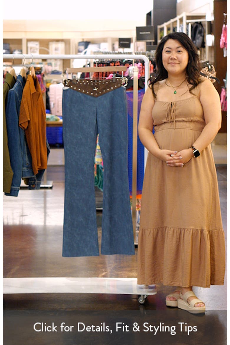 Kessa Faux Leather Bootcut Pants video