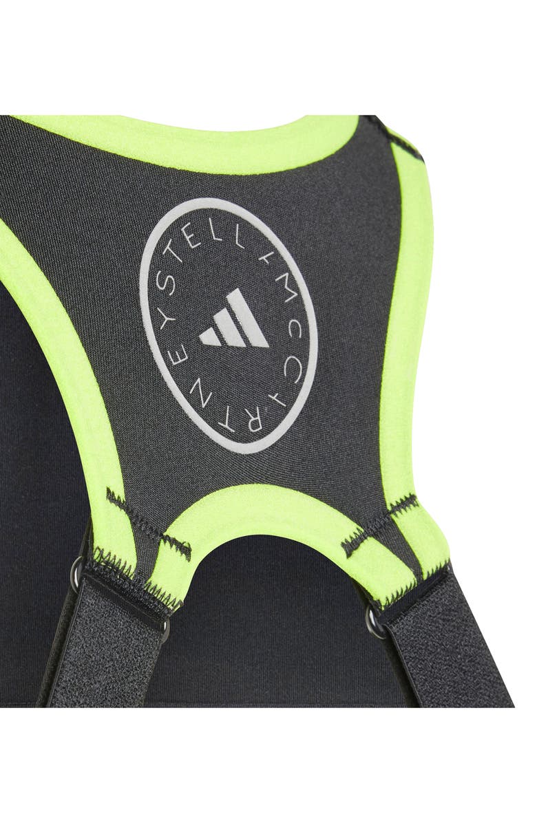 adidas by Stella McCartney TruePace High Impact Sports Bra, Alternate, color, Black/Yellow