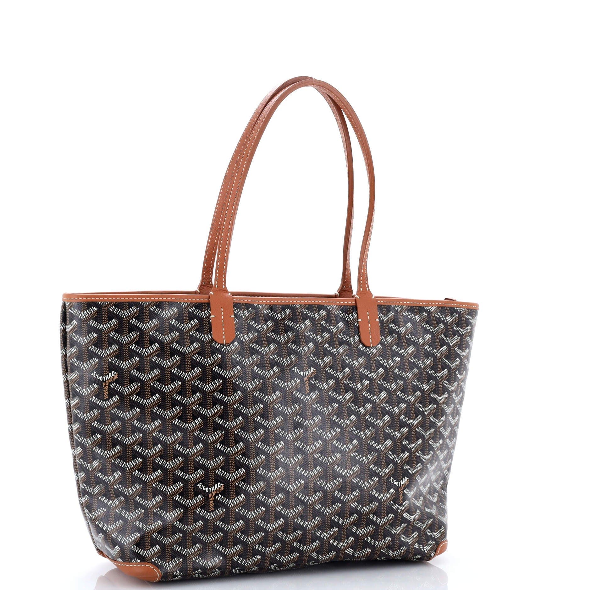 Pre-Owned Goyard Artois Tote Coated Canvas PM, Alternate, color, Brown