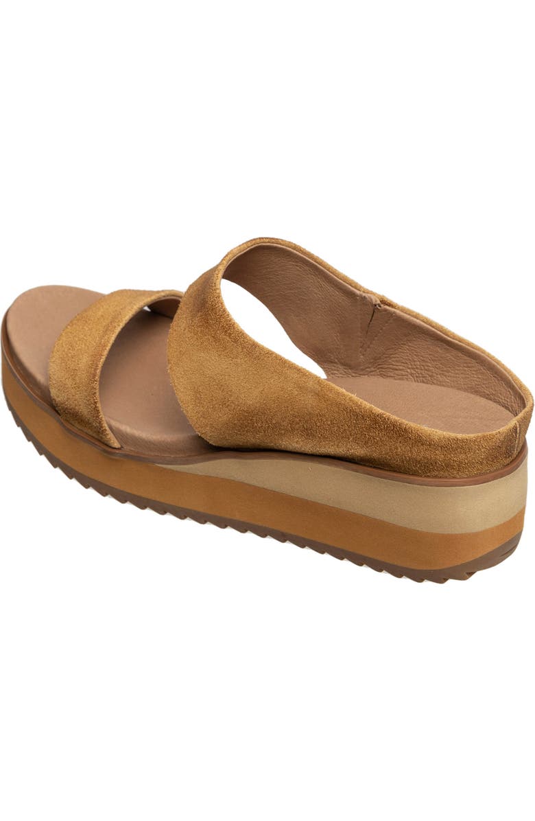ANTELOPE Cascade Platform Wedge Sandal, Alternate, color, Cognac