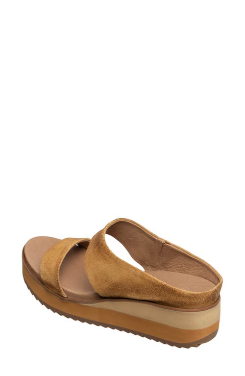 Antelope Cascade Platform Wedge Sandal In Cognac