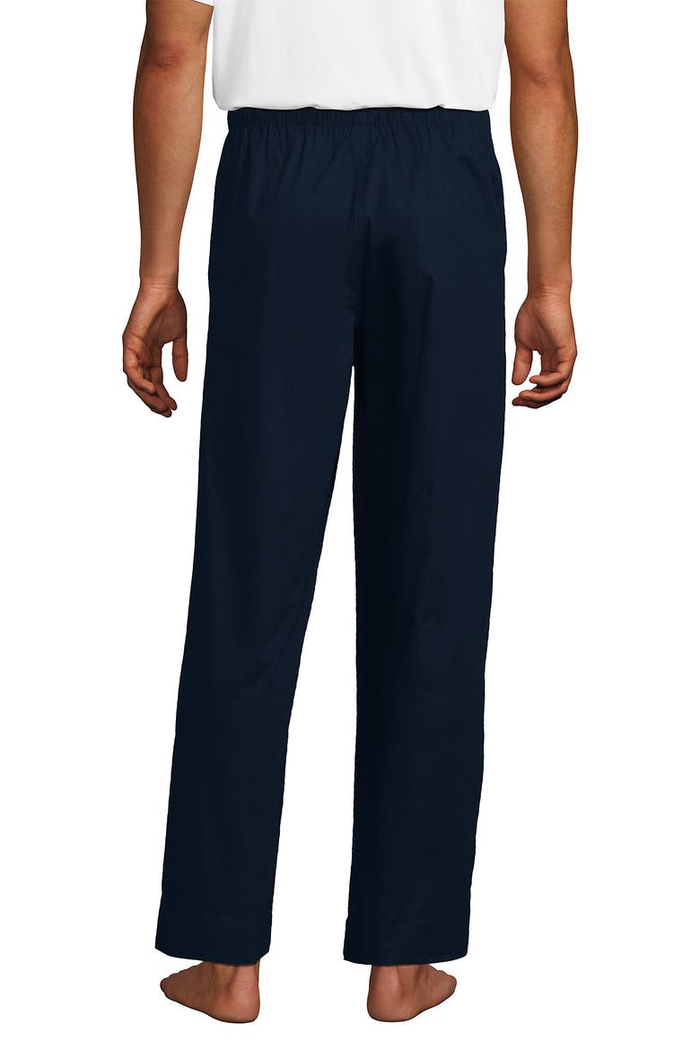 Poplin Pajama Pants, Alternate, color, Radiant Navy
