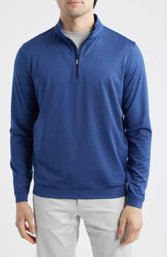 Perth Sugar Stripe Quarter Zip Performance Pullover