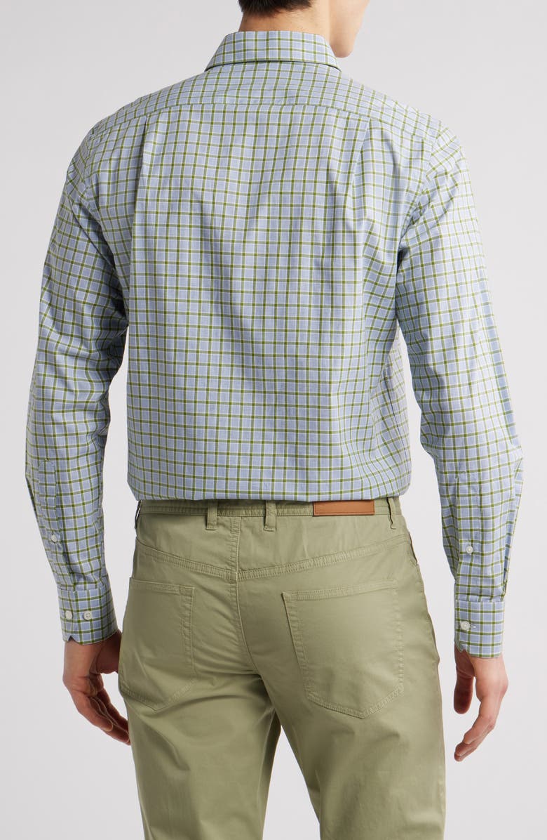 Scott Barber Newport Plaid Cotton Poplin Button-Up Shirt, Alternate, color, 