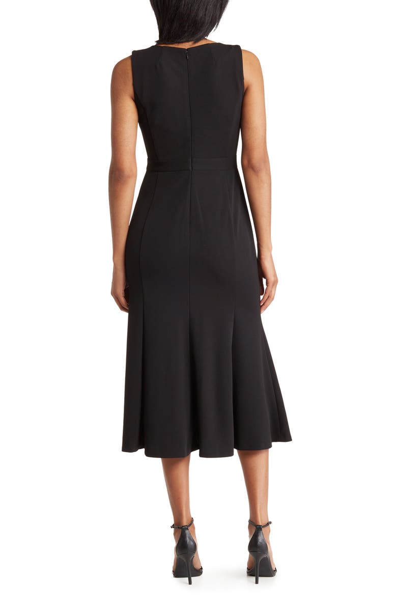 Calvin Klein Sleeveless Button Accent Midi Dress, Alternate, color, 