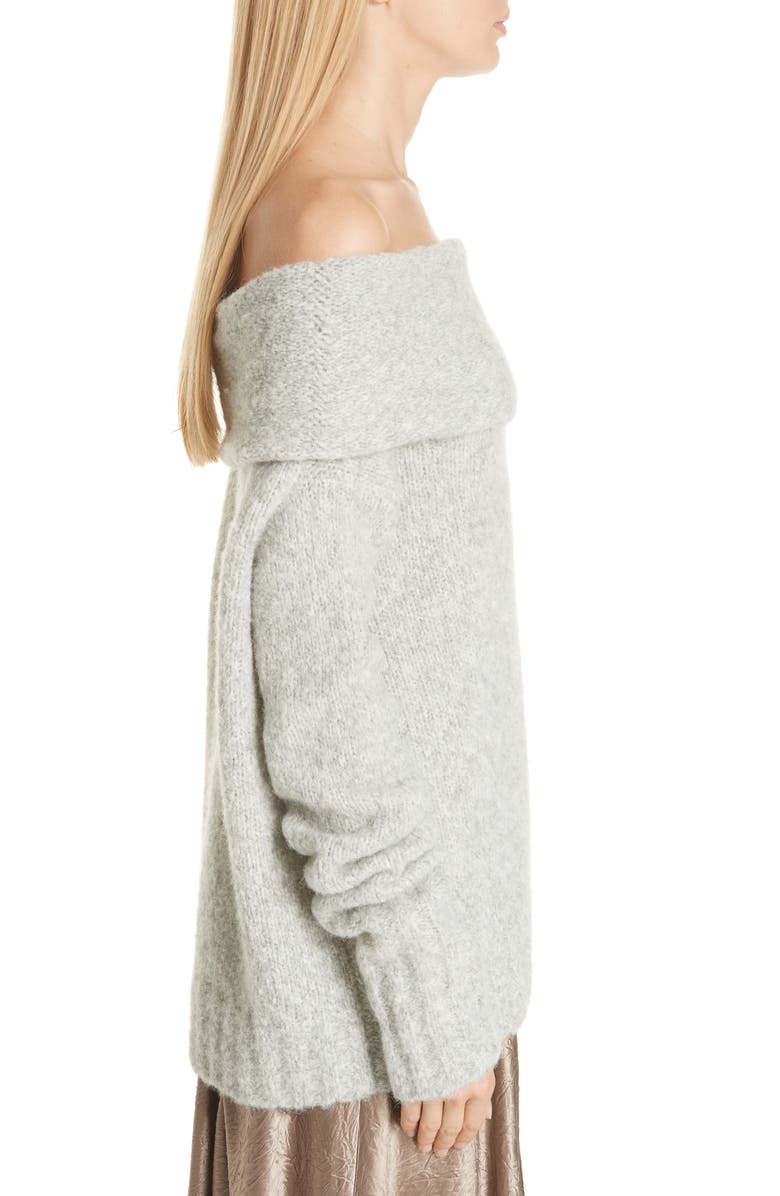 Vince Off-the-Shoulder Alpaca Blend Sweater, Alternate, color,