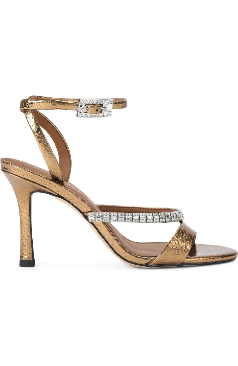 Kurt Geiger London Crystal Ankle Strap Sandal, Main, color, Rust/ Copper