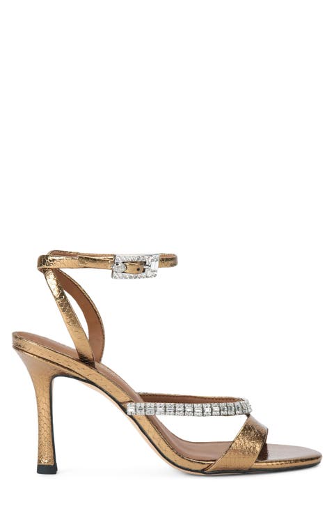 Crystal Ankle Strap Sandal (Women)