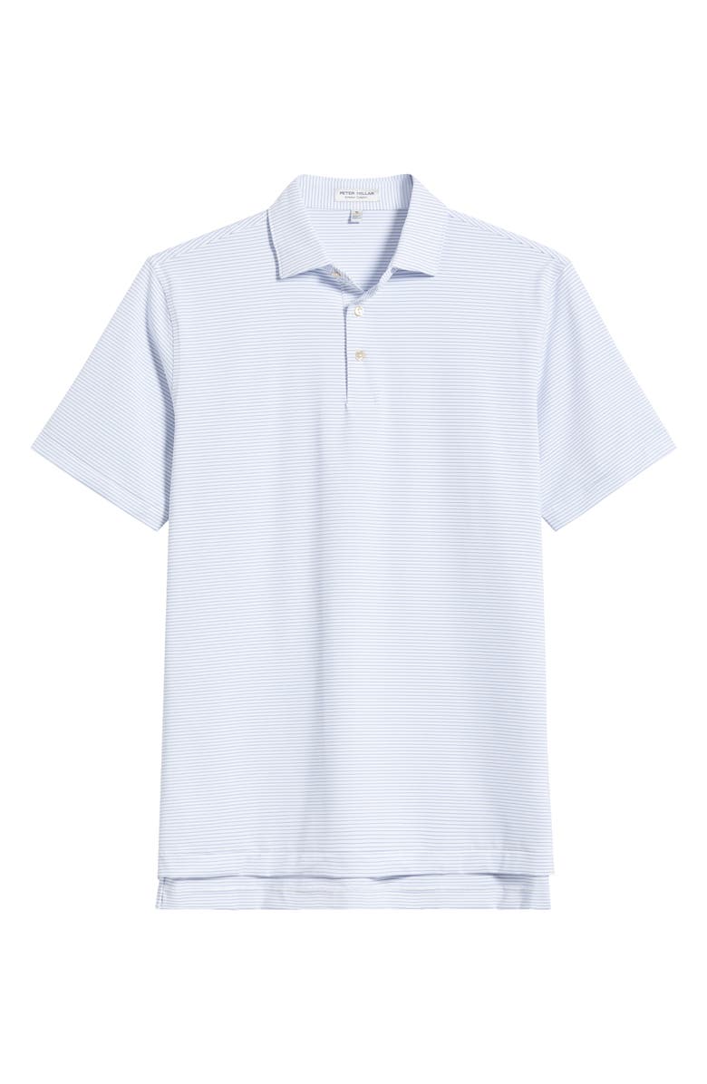 Peter Millar Highlands Jersey Polo Shirt, Alternate, color, White/ Sailor Blue