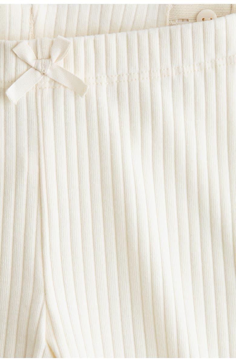 H&M Ribbed Cotton Leggings, Alternate, color, 