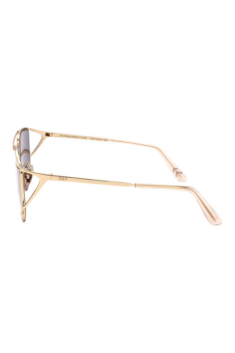 64mm Rectangle Sunglasses, Alternate, color, GOLD