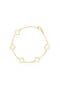 Small Gold Open Clover Bracelet